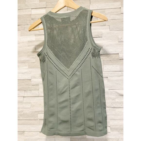 Olive Green Sleeveless Women's Top - Picture 2 of 5